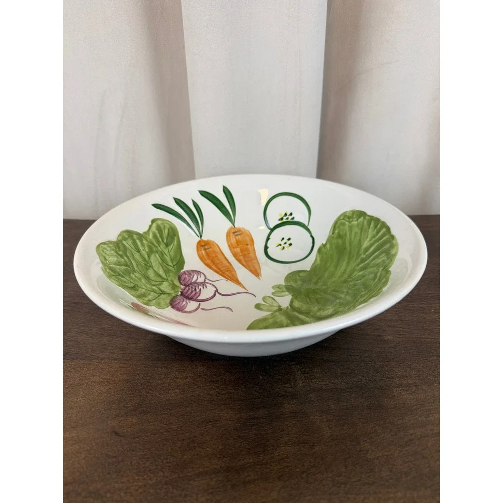 VTG‎ Ironstone Hand Painted Vegetables Large 10